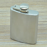 100ml(3.5oz)  Pocket Flagon Outdoor Sports Flat Liquor Flask Camping Ultralight Portable Wearproof Wine Pot(Silver), 100ml(3.5oz)